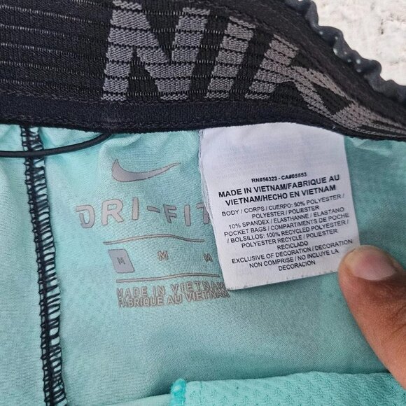 Nike Men Swimming Shorts Black/Blue Dri Fit Sport Athletic Shorts Size M - Picture 7 of 9